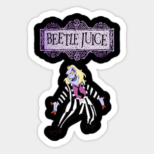 Cartoon Beetlejuice Sticker